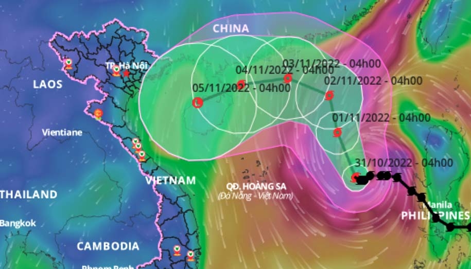 Storm Nalgae changes course, gains strength
